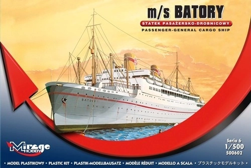 Plastikmodell des Schiffs M/S Batory