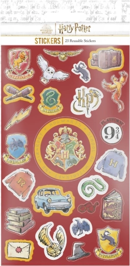 Harry-Potter-Aufkleber gezeichnet – Set mit 25 wiederverwendbaren Stickern