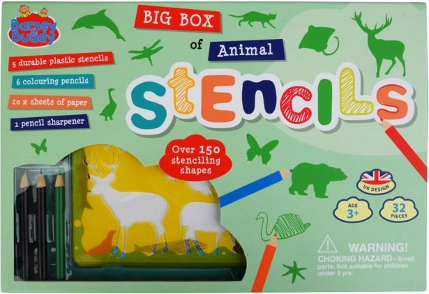 Schablonen Tiere - Großes Set Buddy & Barney