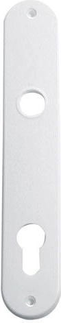 Kunststoff-Türschild für Zylindereinsatz, Lochabstand 90 mm, braun (Packung mit 10 Paar)