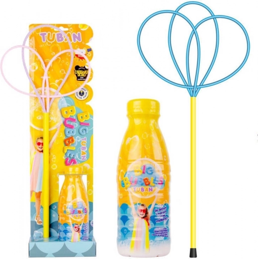 Tuban Set für riesige Seifenblasen mit Ring und 400-ml-Lösung