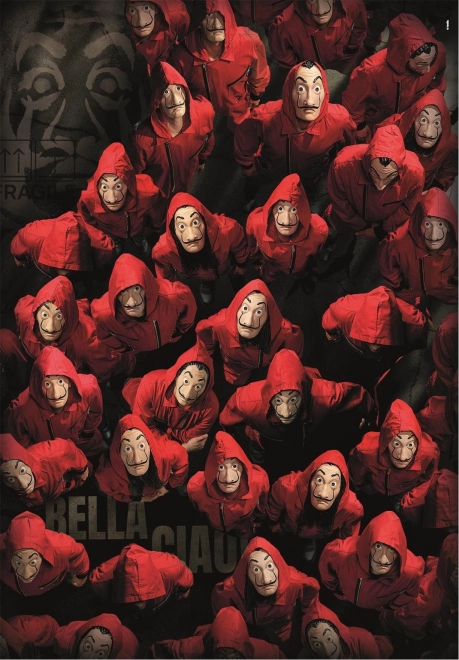 Puzzle 1000 Teile Haus des Geldes Netflix