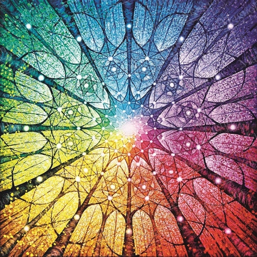 Puzzle Mandala des Lebens 1023 Teile MAGNOLIA