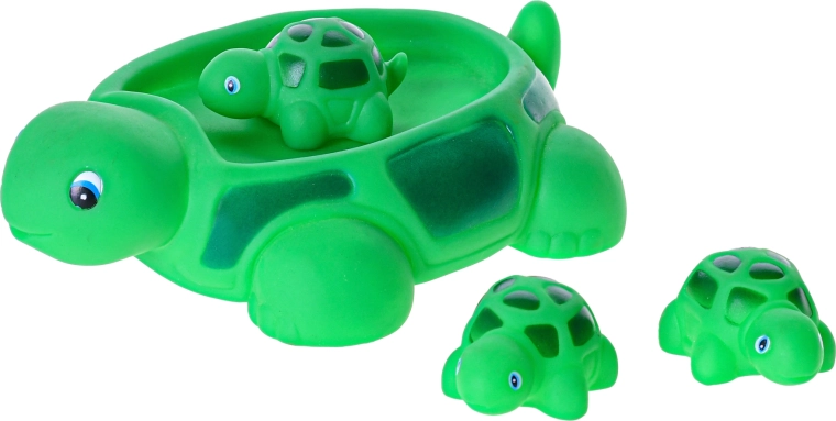 Niedliche Schildkrötenfamilie für Wasserspaß