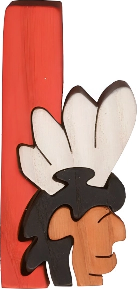 Fauna Alphabet – Buchstabe I Indianer