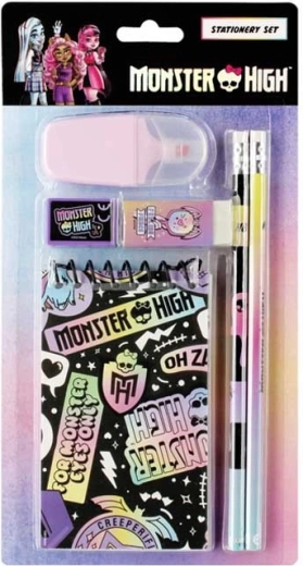 Schulset Monster High mit Block und Schreibwaren