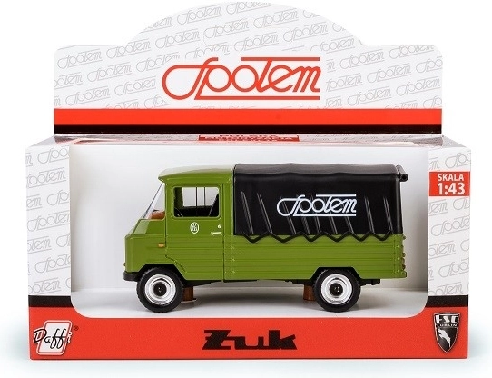 Modellauto Żuk Społem 1:43 grün mit Plane