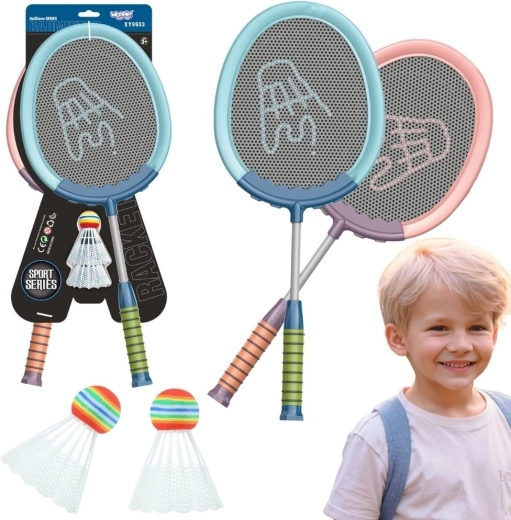 Woopie Badmintonset mit Schlägern und Bällen – 2 Stück