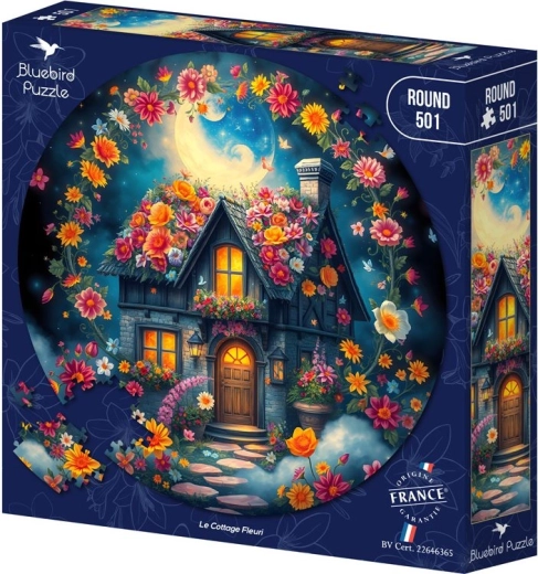 Bluebird runde Puzzle Blumenhäuschen 501 Teile