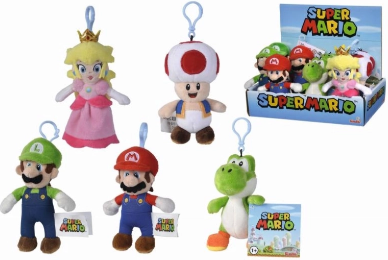 Plüsch-Schlüsselanhänger Super Mario, 12,5 cm, 5 Varianten, DP12
