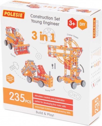 Konstruktionsspielzeug Kleiner Ingenieur - 235 Stk.