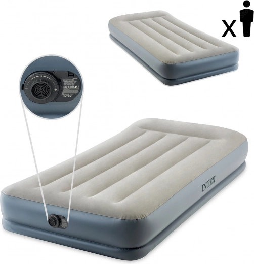 Aufblasbare Matratze mit integrierter Pumpe 191 × 99 × 30 cm INTEX