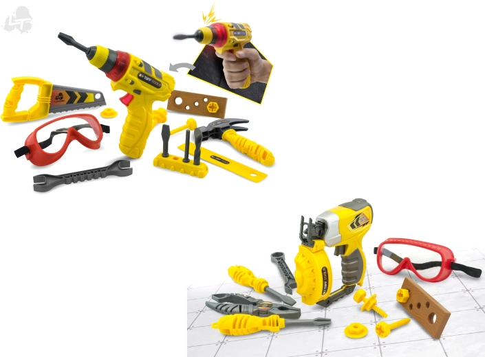 Tuff Tools Kinder-Werkzeugset mit Schutzbrille