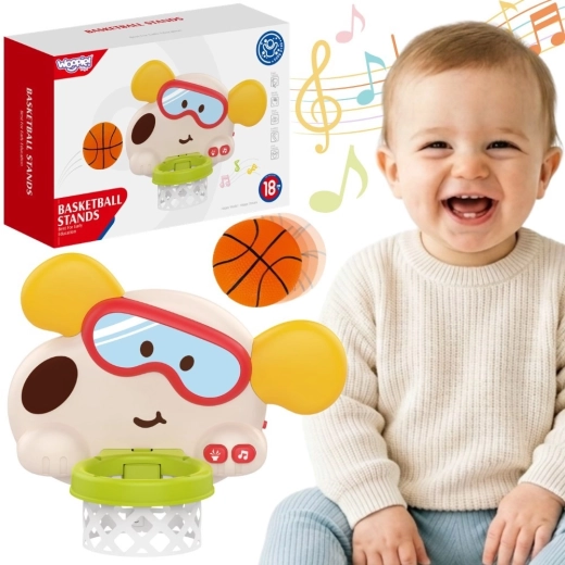 Woopie Baby interaktiver Kinder-Basketballkorb Hund mit Sounds