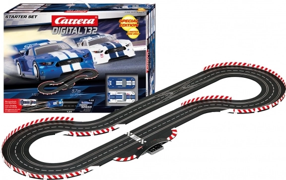 Carrera Digital 132 Starter-Set Autorennbahn mit Ford Mustang GTY