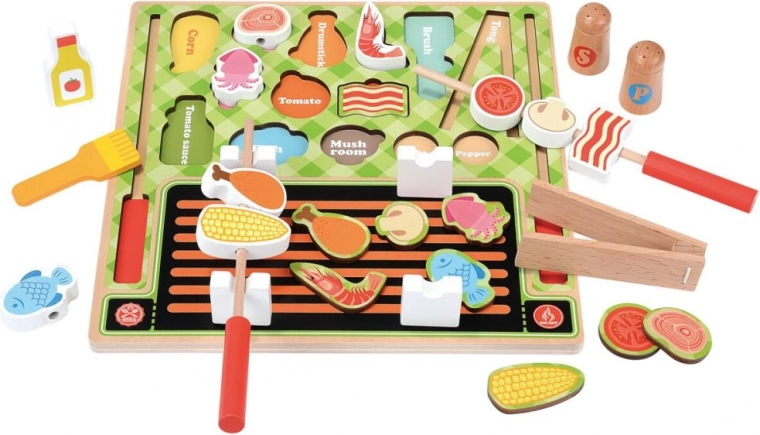 Holzpuzzle Grill 3D
