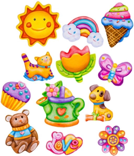 Niedliche, bunte Motive