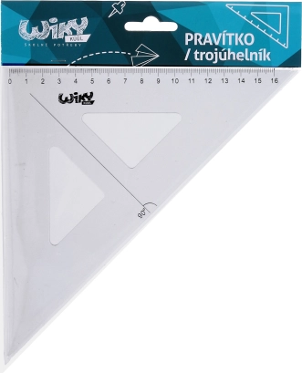 Transparentes Zeichendreieck 15 cm