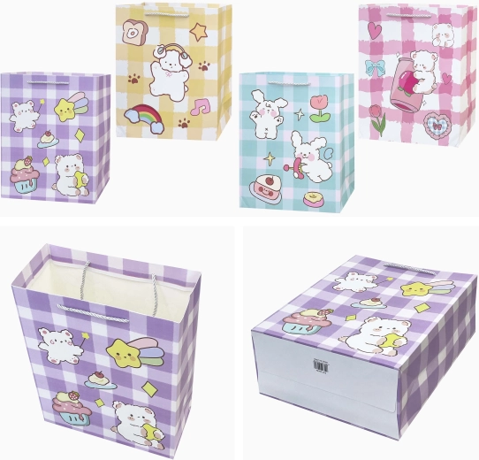 Papiertüte als Geschenk mit Comicfigur 32 × 26 × 12 cm