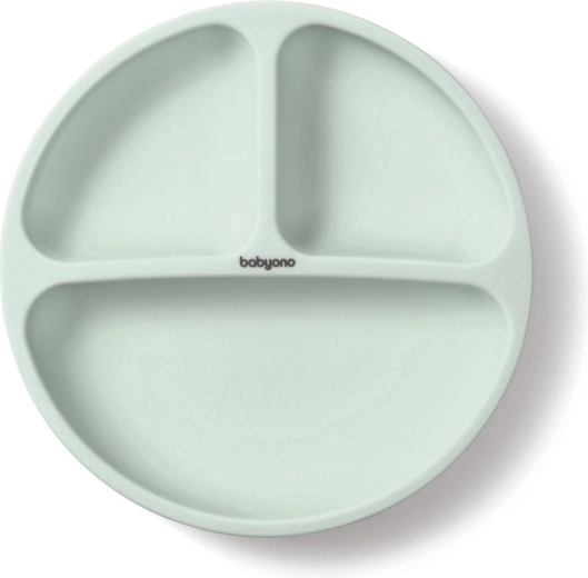 Babyono Silikonteller mit Saugnapf sage 6m+ - 1 Stück