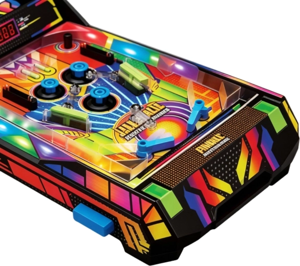 Zwei Flipper und ein Kugelstarter für dynamisches Spiel