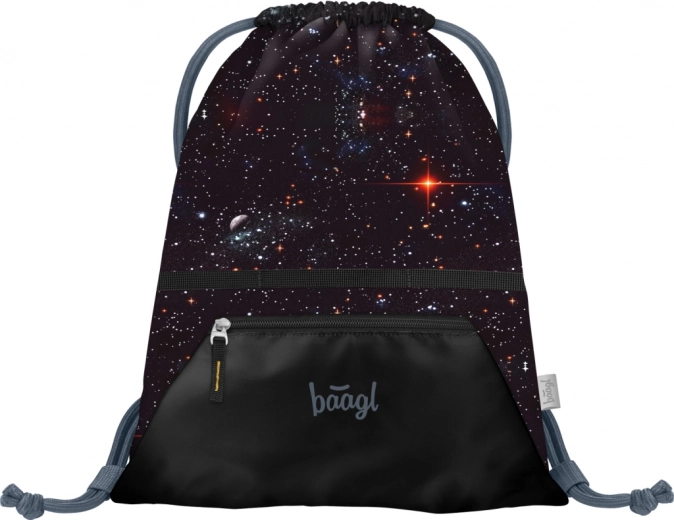 Baagl Beutel mit Tasche Pixel Space