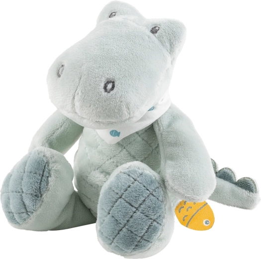 Nattou Plüschkrokodil Romeo Mini mit Rassel 20 cm