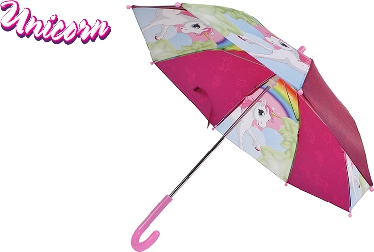 Kinder-Regenschirm mit Einhorn 68 × 60 cm – rosa