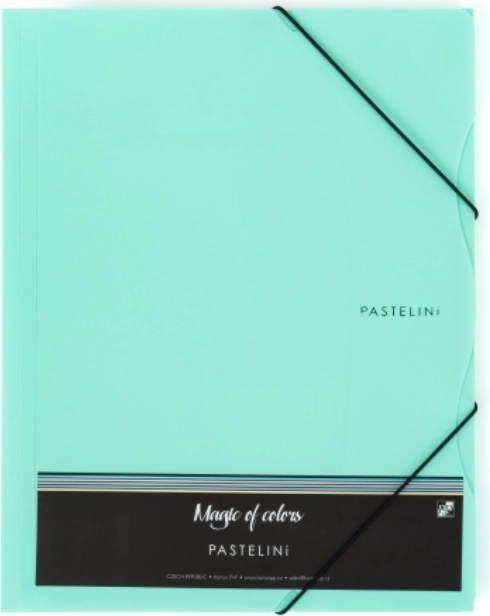 Mappe mit Gummiband A4 PASTELINI grün PP