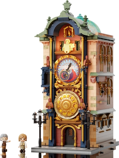 Bewegliche Orloj-Elemente und markante Zifferblätter