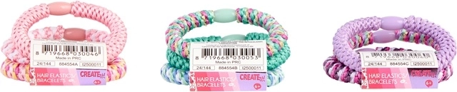 2-in-1: Haargummis und Armbänder