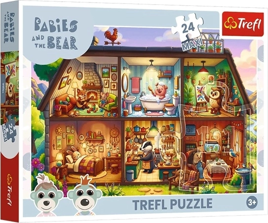 Kinder-Maxipuzzle Flauschige Geschichten, 24 Teile