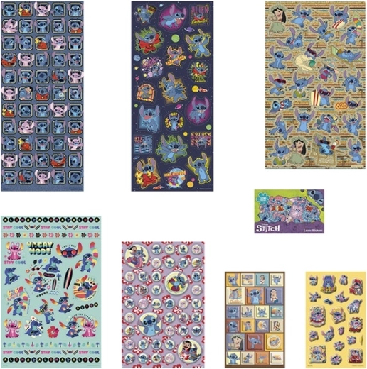 Mehr als 300 Sticker mit Stitch-Motiven