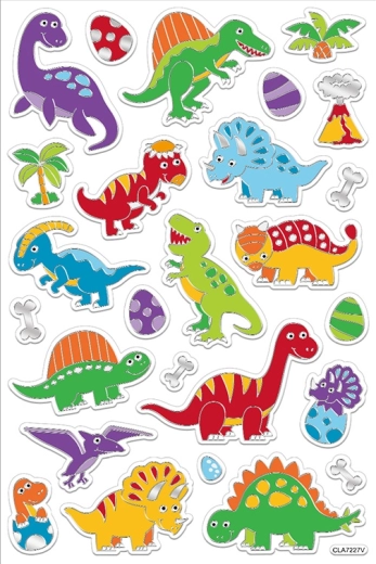 Dinosaurier-Aufkleber 25 Stk.