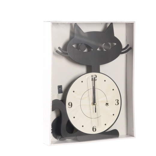 Hängende Katzen-Uhr mit Pendel