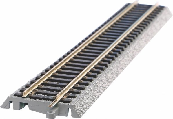 Komplette Gleisanlage mit Gleisbettung