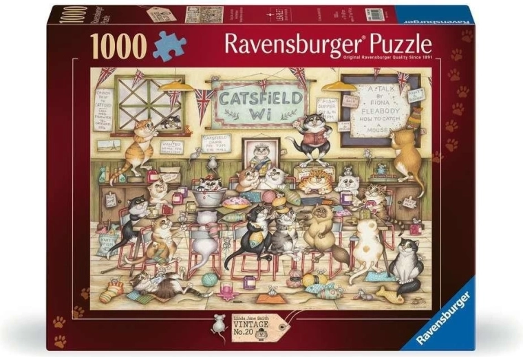 Ravensburger Puzzle Vintage Nr. 2: Katzengewimmel 1000 Teile