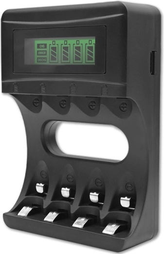Ladegerät für Ni-MH-Batterien AAA/AA