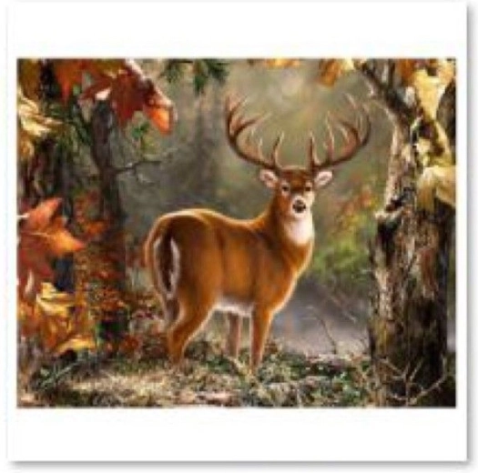 Diamantmalerei (Diamond Painting) – Würdevoller Hirsch 40 × 30 cm