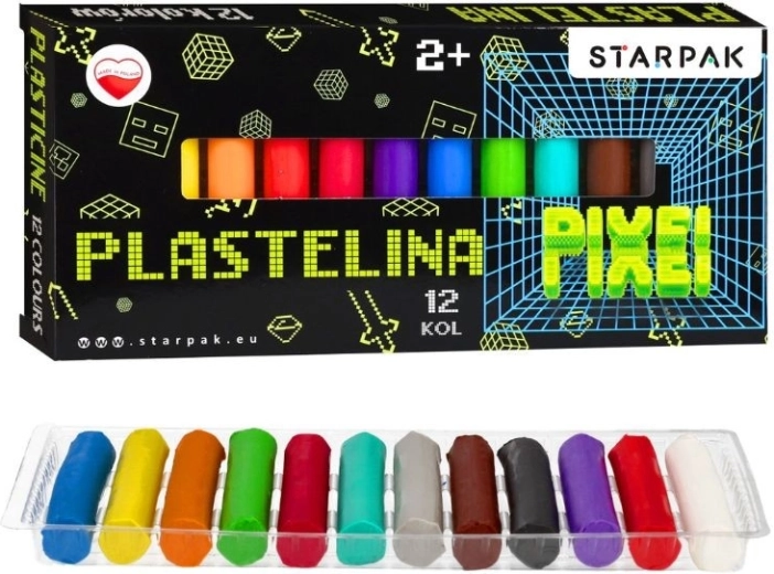 Knete Game Pixel – 12 Farben