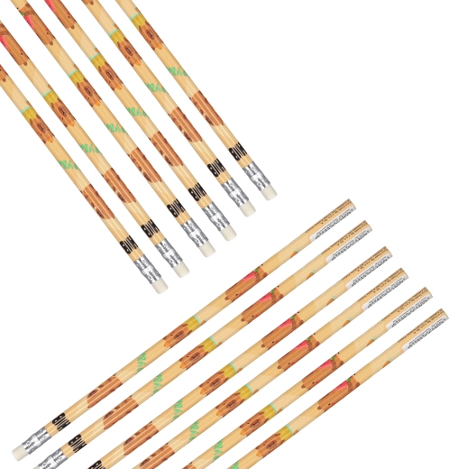 Praktischer Radiergummi an jedem Bleistift
