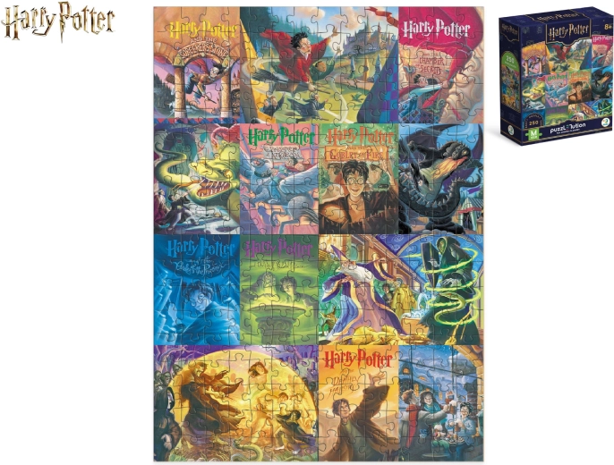 Harry Potter Puzzle – Collage der ikonischen Buchcover (250 Teile)