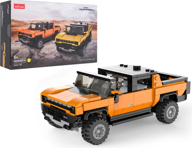 Bausatz des Hummer-EV-Modells RASTAR im Maßstab 1:30, orange