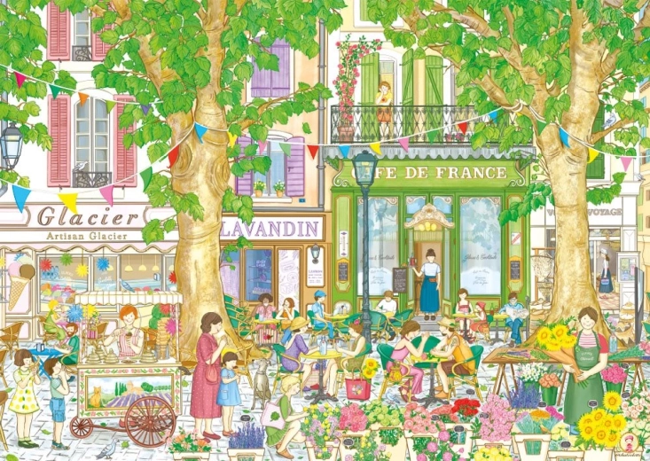 Magnolia Puzzle Französisches Café 1000 Teile