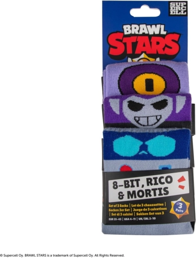 3 Paare mit ikonischen Brawl‑Stars‑Motiven