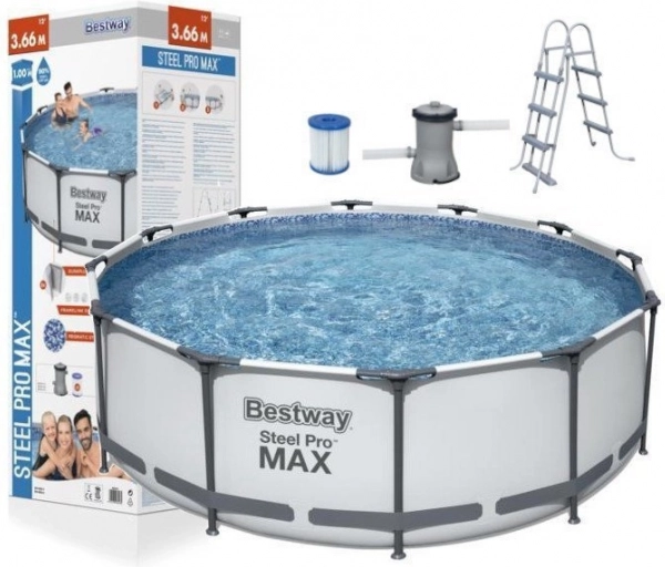 Gartenpool mit Konstruktion 366 x 100 cm Bestway