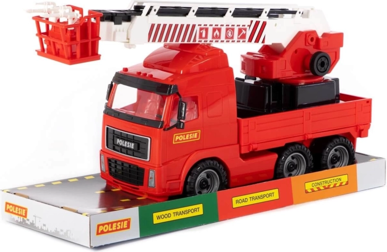 Volvo-Feuerwehrauto mit ausziehbarer Leiter – 1 Stück