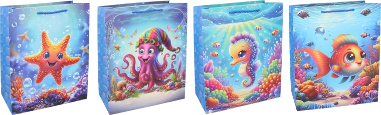 Geschenktasche für Kinder M 26 × 32 × 10,5 cm