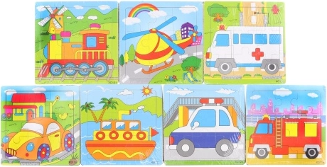 Holzpuzzle Auto – 9 Teile