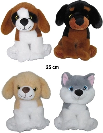 Plüschhund 25 cm (Zufallsmotiv)